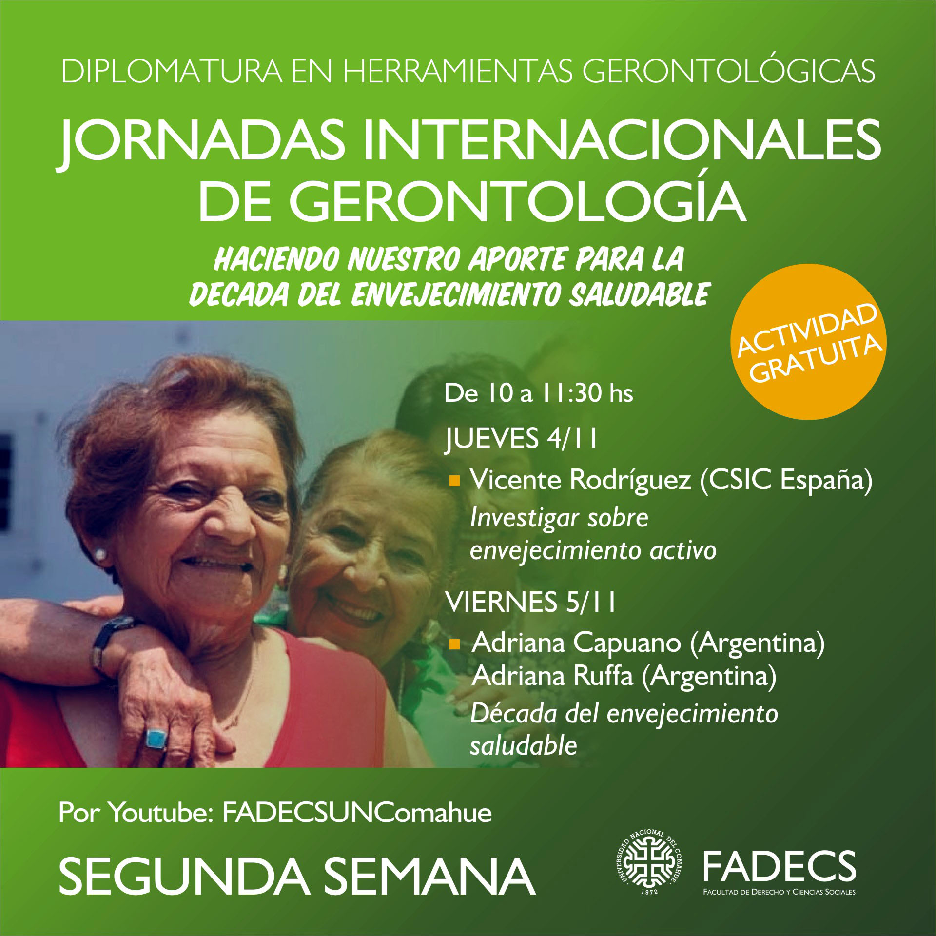 JORNADAS INTERNACIONALES DE GERONTOLOGÍA